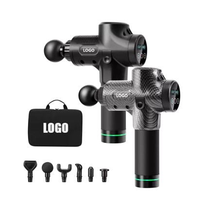 Customizable Percussion Body Massage Gun with 6 Heads & Powerful Motor