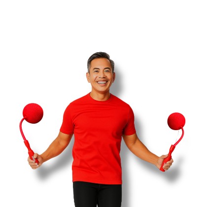 Ropeless Skipping Rope & Heart-Shaped Stress Ball Gift Set – Custom Logo Printing