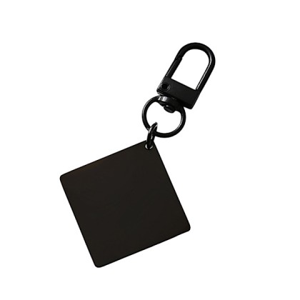 Personalized 30mm Square Stainless Steel Keychain