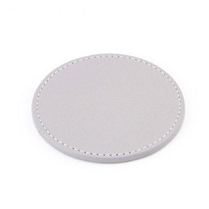 Customizable 8cm PU Leather Cup Coaster with Thermal Insulation