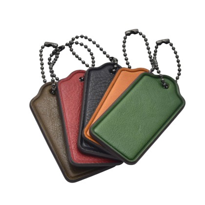 Customizable PU or Genuine Leather Keychains in Multiple Sizes