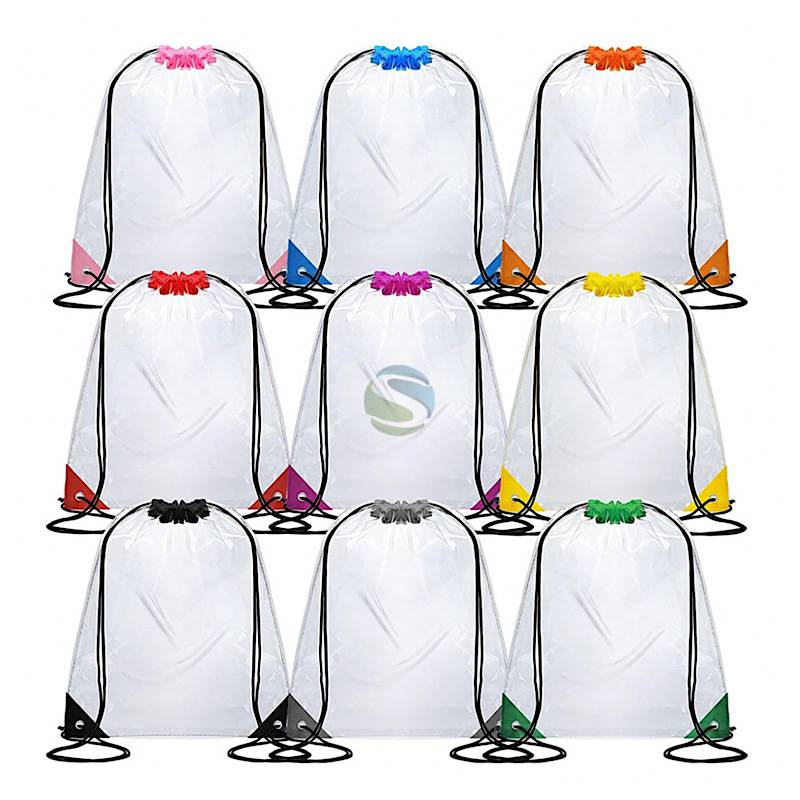 Customizable Transparent Drawstring Bag | Branded PVC Gift