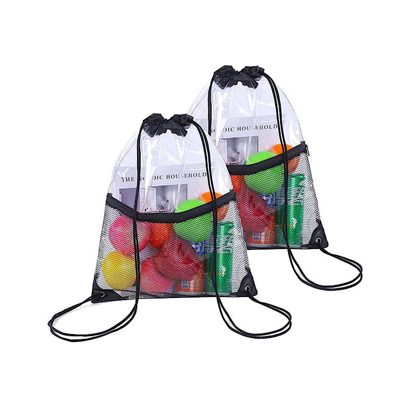 Customizable Transparent Drawstring Bag | Branded PVC Gift