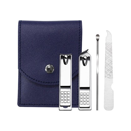 Customizable Manicure Set in Premium PU Leather Travel Pouch