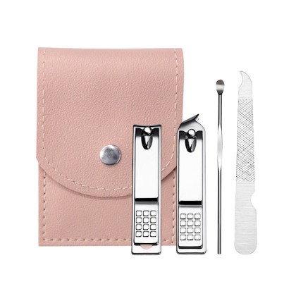 Customizable Manicure Set in Premium PU Leather Travel Pouch