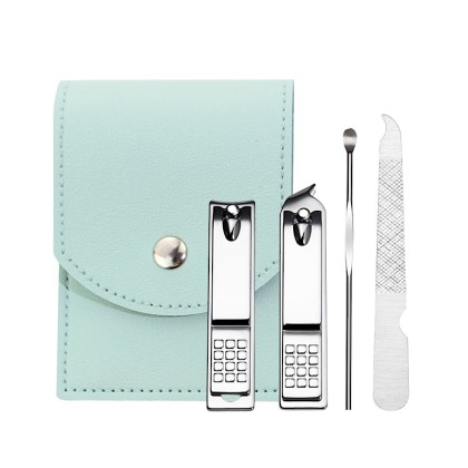 Customizable Manicure Set in Premium PU Leather Travel Pouch