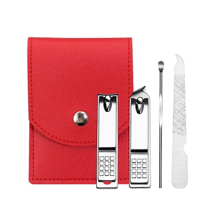 Customizable Manicure Set in Premium PU Leather Travel Pouch