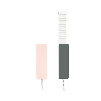 Customizable Foldable Comb with Integrated Mirror