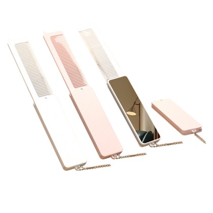 Customizable Foldable Comb with Integrated Mirror