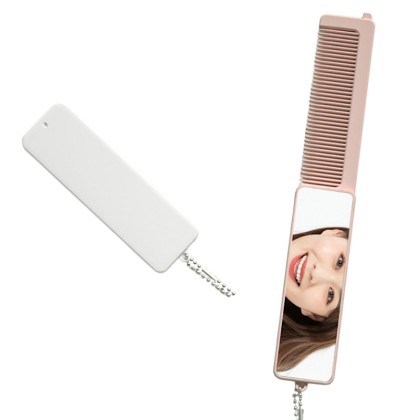 Customizable Foldable Comb with Integrated Mirror