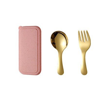 Customizable Mini Cutlery Set with PP Box and 304 Stainless Steel Spoon & Fork