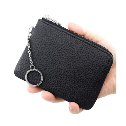 Premium Business Gift Set: Customizable PU Leather Card Coin Pouch & Key Organizer
