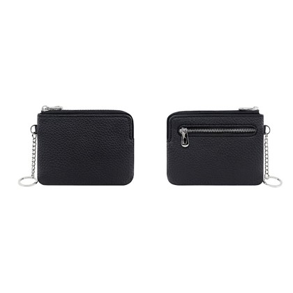 Premium Business Gift Set: Customizable PU Leather Card Coin Pouch & Key Organizer