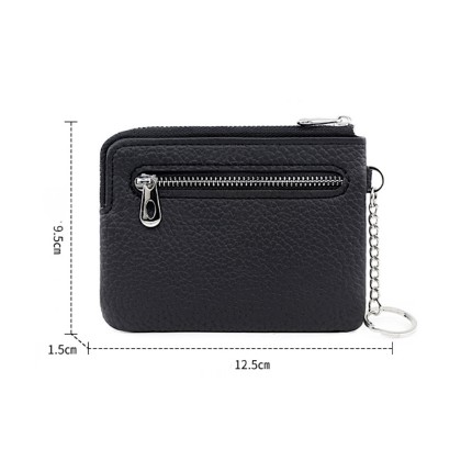 Premium Business Gift Set: Customizable PU Leather Card Coin Pouch & Key Organizer