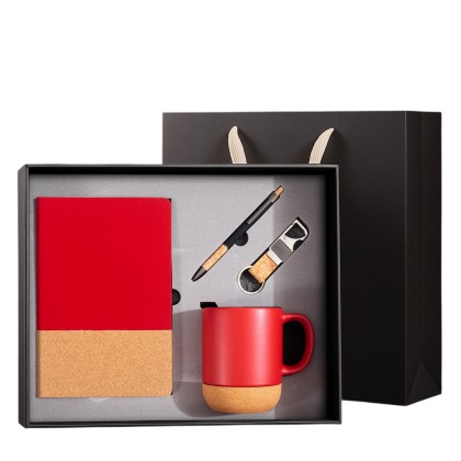 Premium 4-in-1 Executive Business Gift Set: Notebook, Mug, Pen & Tech Essentials
