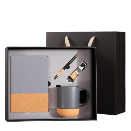 Premium 4-in-1 Executive Business Gift Set: Notebook, Mug, Pen & Tech Essentials