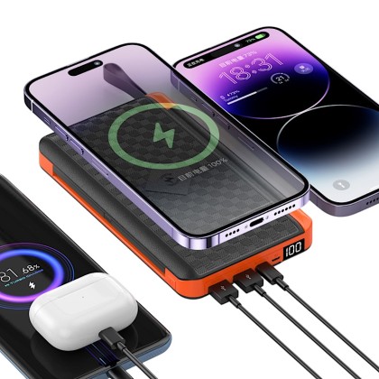 Customizable Industrial Style Outdoor Solar Power Bank (20000mAh, QC2.0, 12W)