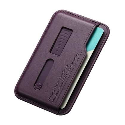 MagSafe Ultra-Slim Card Sleeve with Hidden Elastic Retractable Silicone Wrist Strap