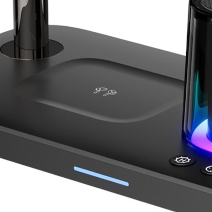 Premium 5-in-1 Wireless Charging Hub (25W) with Integrated Bluetooth Speaker