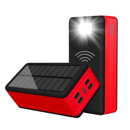 Premium 20,000mAh Solar Power Bank with Integrated Wireless Charging