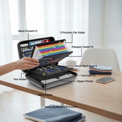 Premium Fireproof and Waterproof Document Briefcase with EVA & Silicone Fiberglass Construction