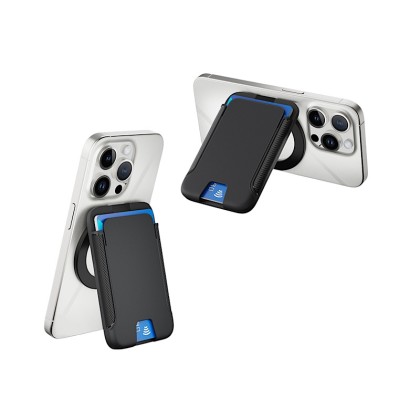 Premium MagSafe Magnetic Phone Wallet with 15°–175° Adjustable Kickstand
