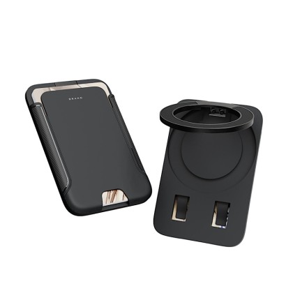 Premium MagSafe Magnetic Phone Wallet with 15°–175° Adjustable Kickstand