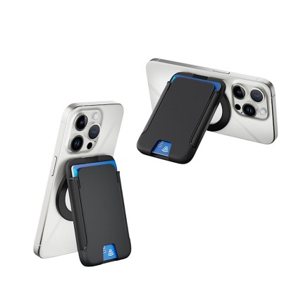 Premium MagSafe Magnetic Phone Wallet with 15°–175° Adjustable Kickstand