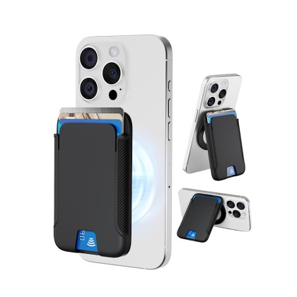Premium MagSafe Magnetic Phone Wallet with 15°–175° Adjustable Kickstand