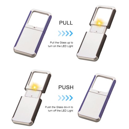 Customizable Handheld Magnifying Glass with Integrated LED Illumination
