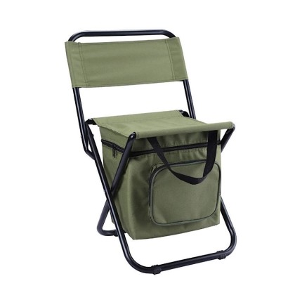 Portable 3-in-1 Folding Camping Chair with Integrated 10L Insulated Cooler Bag