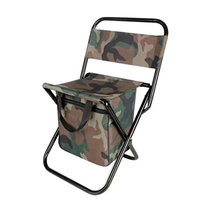 Portable 3-in-1 Folding Camping Chair with Integrated 10L Insulated Cooler Bag
