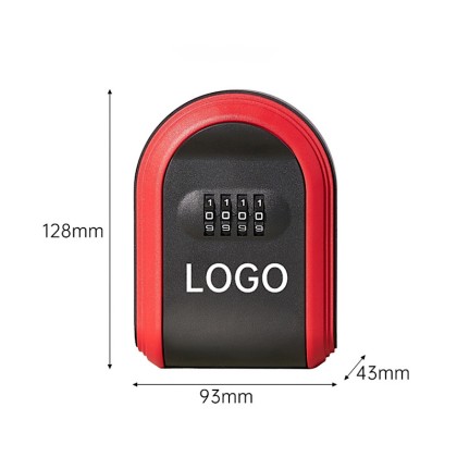 Durable 4-Digit Combination Wall-Mounted Weatherproof Key Lock Box