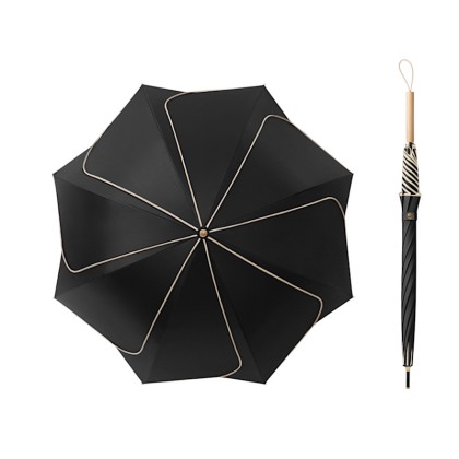 Premium 30-Inch Petal-Shaped Golf Umbrella with Unique Scalloped Design