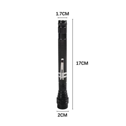 3-LED Telescopic Magnetic Pick-Up Tool and Flexible LED Flashlight