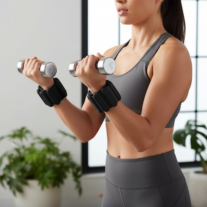 Premium Wearable Weighted Bangles with Hygienic Easy-Clean Silicone (Set of 2)