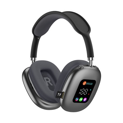 Premium RGB Wireless Bluetooth 5.4 Headset with Large-Screen LED HD Display