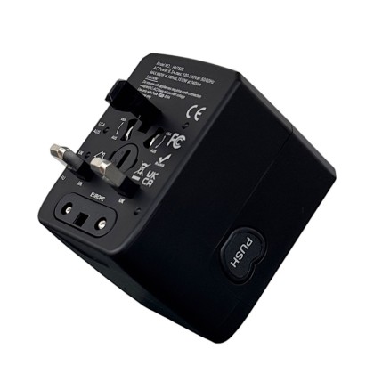 Premium All-in-One Global Travel Adapter with 3 USB-A and 1 Type-C Port