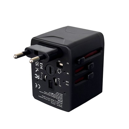 Premium All-in-One Global Travel Adapter with 3 USB-A and 1 Type-C Port