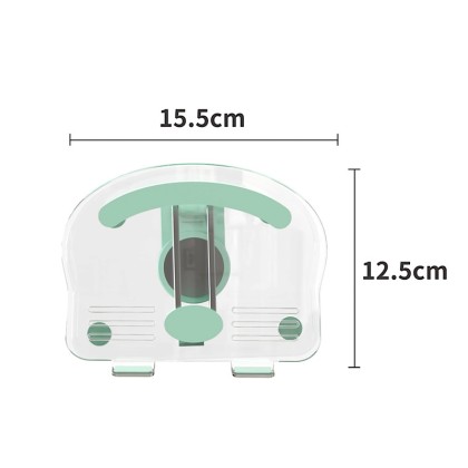 Premium Foldable Clear Acrylic Desktop Stand with 360-Degree Swivel Base