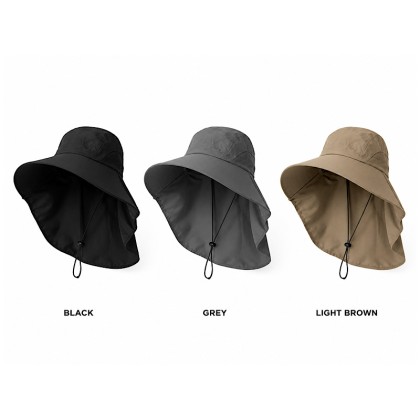 Premium Wide Brim Outdoor Fishing Hat: UPF 50+ Sun Protection, Breathable Hiking & Camping Bucket Hat
