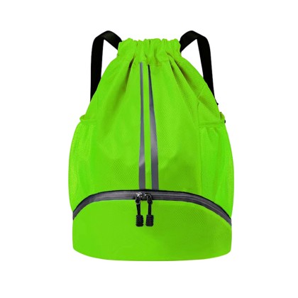 Premium Lightweight Waterproof Drawstring Backpack with Independent Shoe Compartment