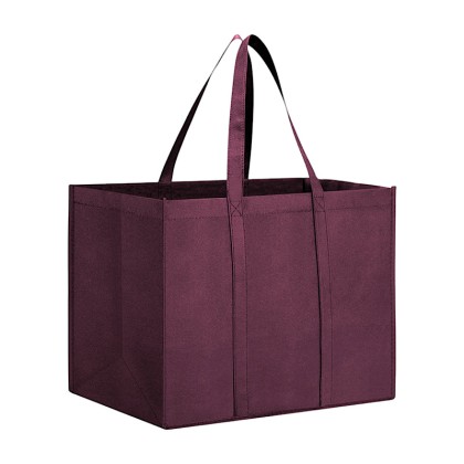 Premium Large Reusable Grocery Tote Bag: Heavy-Duty Rip-Stop Fabric Shopping Box Organizer