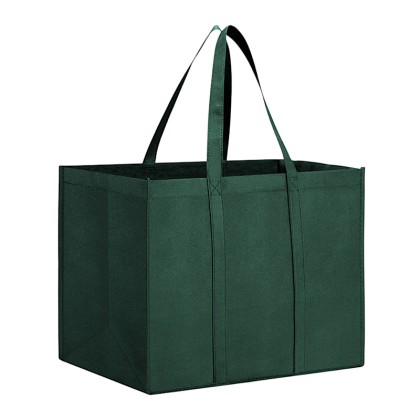 Premium Large Reusable Grocery Tote Bag: Heavy-Duty Rip-Stop Fabric Shopping Box Organizer