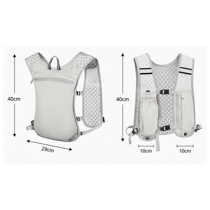 Premium Ultra-Lightweight Breathable Sports Hydration Vest: Performance Running & Cycling Pack with Reflective Safety Design