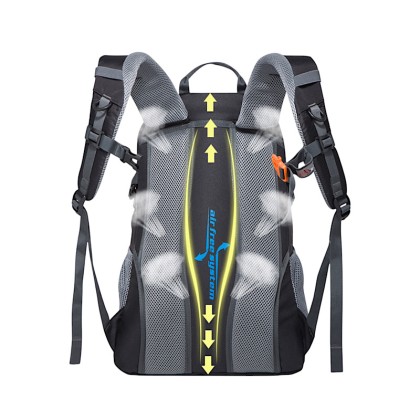 Premium 35L Professional Outdoor Climbing Backpack: 450D Water-Resistant Tensile Nylon Hiking Daypack with Breathable Air-Free Suspension System