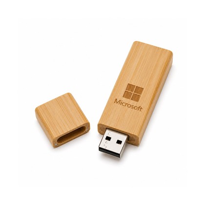 Premium 2-in-1 Eco-Friendly Sustainable Bamboo Executive Gift Set: Ballpoint Writing Pen & USB Flash Drive with Premium Presentation Box
