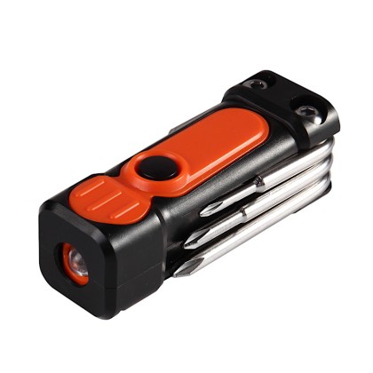 Premium 8-in-1 Folding Pocket Screwdriver with Dual LED Work Lights, Strong Magnetic Base & Integrated Pocket Clip