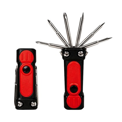 Premium 8-in-1 Folding Pocket Screwdriver with Dual LED Work Lights, Strong Magnetic Base & Integrated Pocket Clip