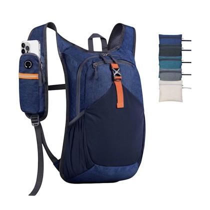 Premium Lightweight Foldable Outdoor Sport Daypack: Water-Resistant Packable Travel Backpack with Shoulder Strap Phone Pouch